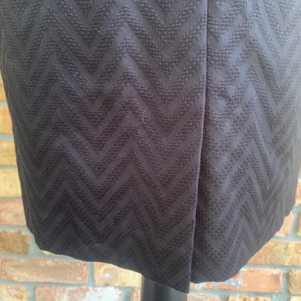 NEW Evan PiconeTextured Waves V-Neck Bishop Sheath Dress Black Size 6 $99 - Picture 10 of 15
